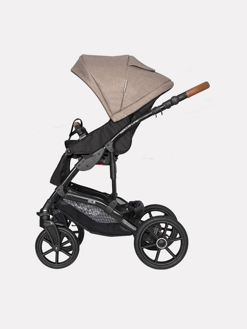 Коляска 2 в 1 Riko Basic Bella Life 05 Mokka коричневый