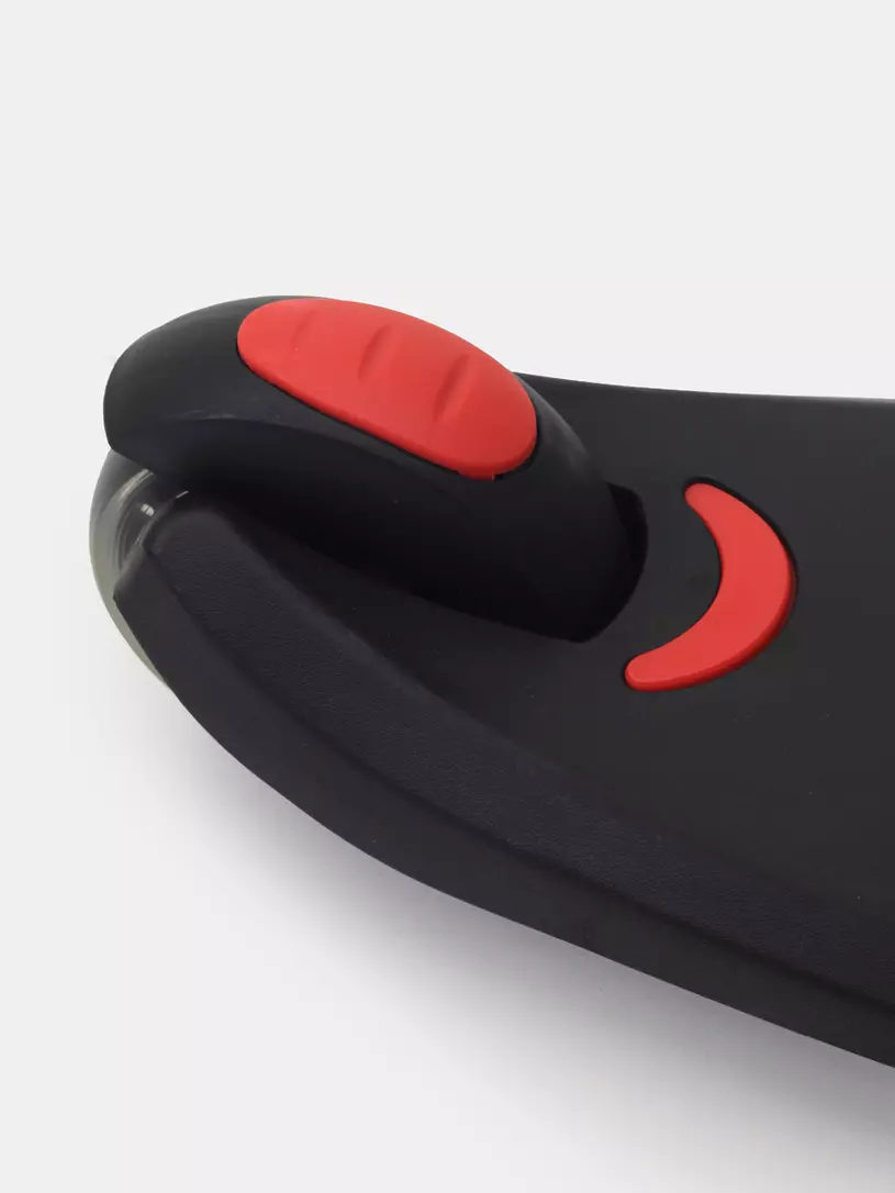 Беговел-самокат Rant Rider со светящимися колесами черный