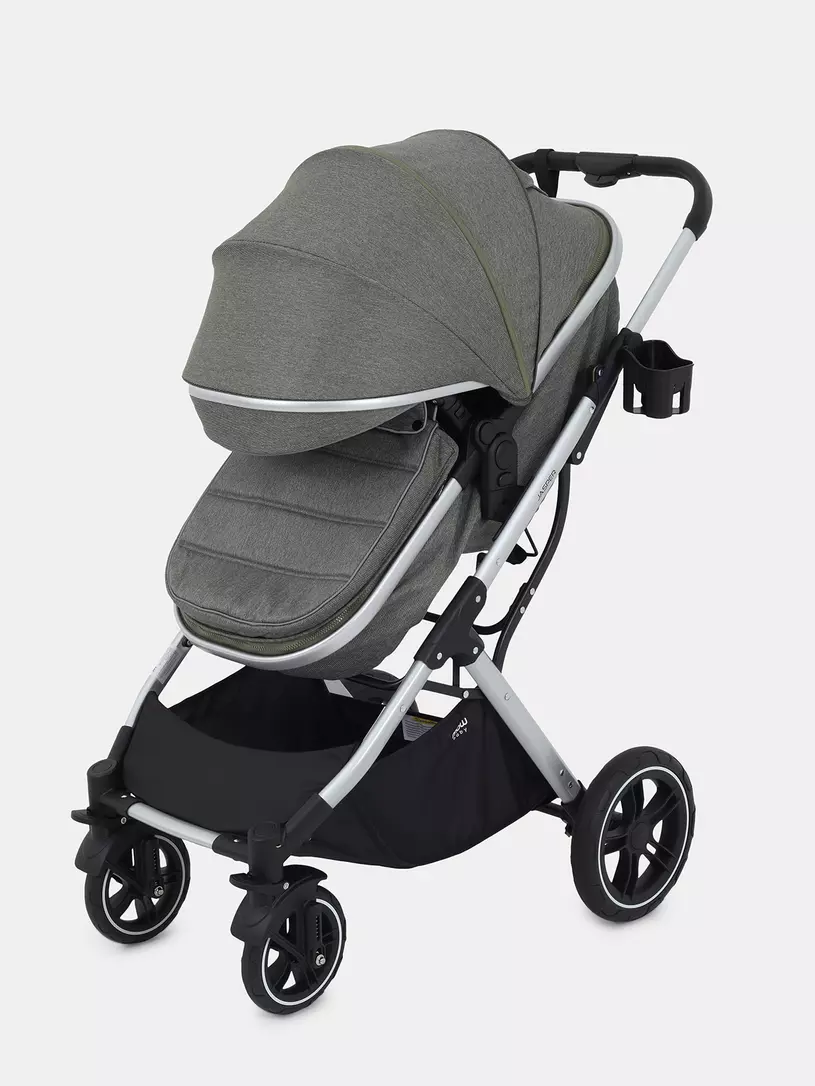 Коляска-трансформер 3 в 1 Mowbaby Jasper Silver green