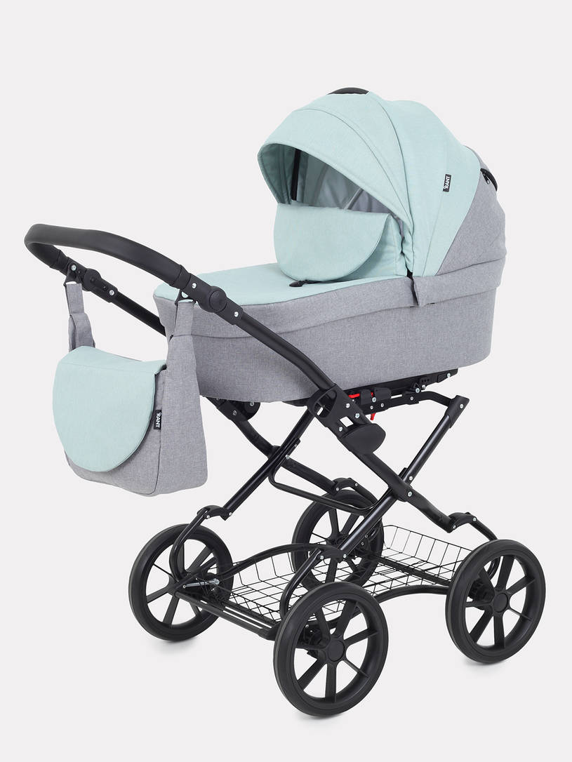 Коляска 2 в 1 Rant Dream Classic 2024 10 серый-ментоловый