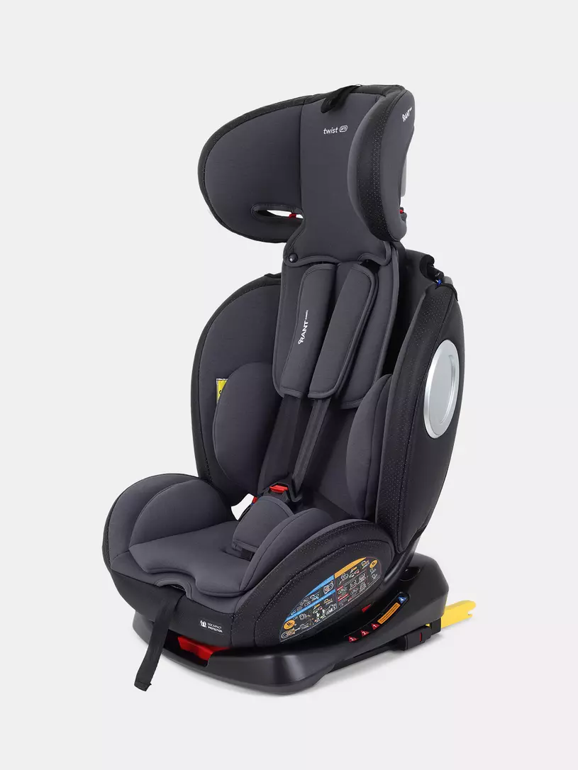 Автокресло Rant Basic Twist Pro Isofix 0/1/2/3 (0-36 кг) Grey