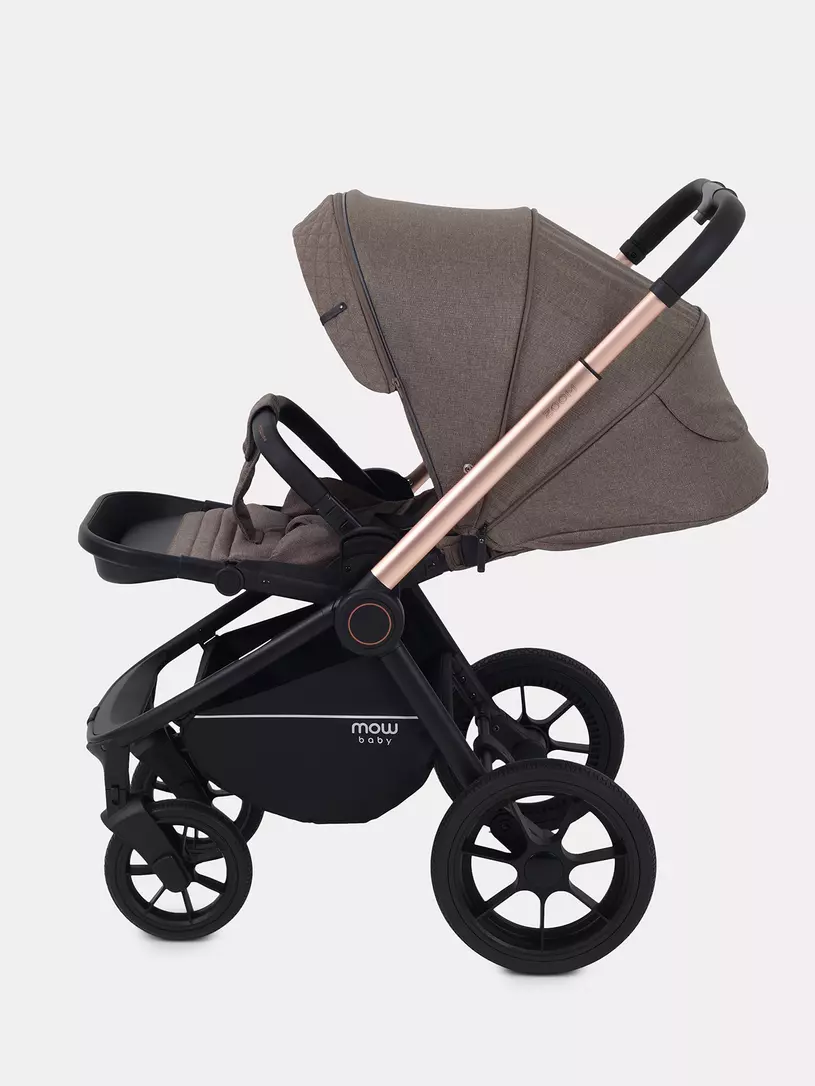Коляска 3 в 1 Mowbaby Zoom Gold 2025 cacao brown