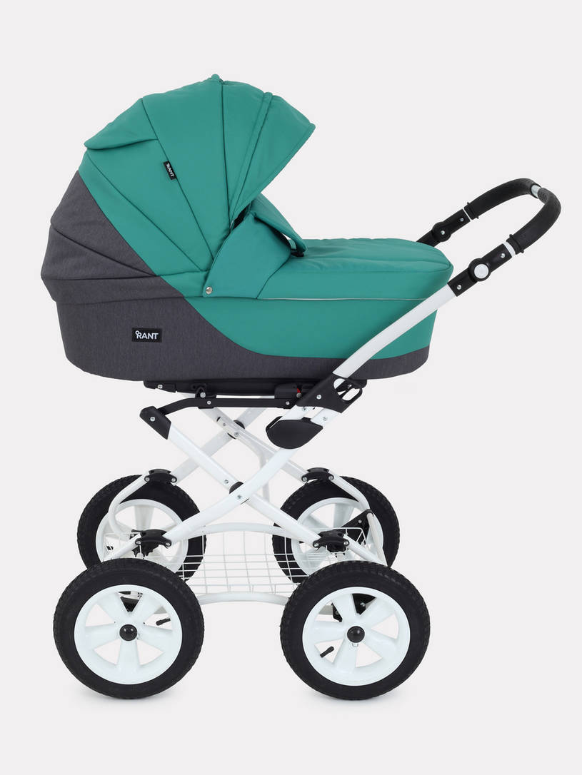 Коляска 2 в 1 Rant Siena Classic 11 серый-темно-зеленый