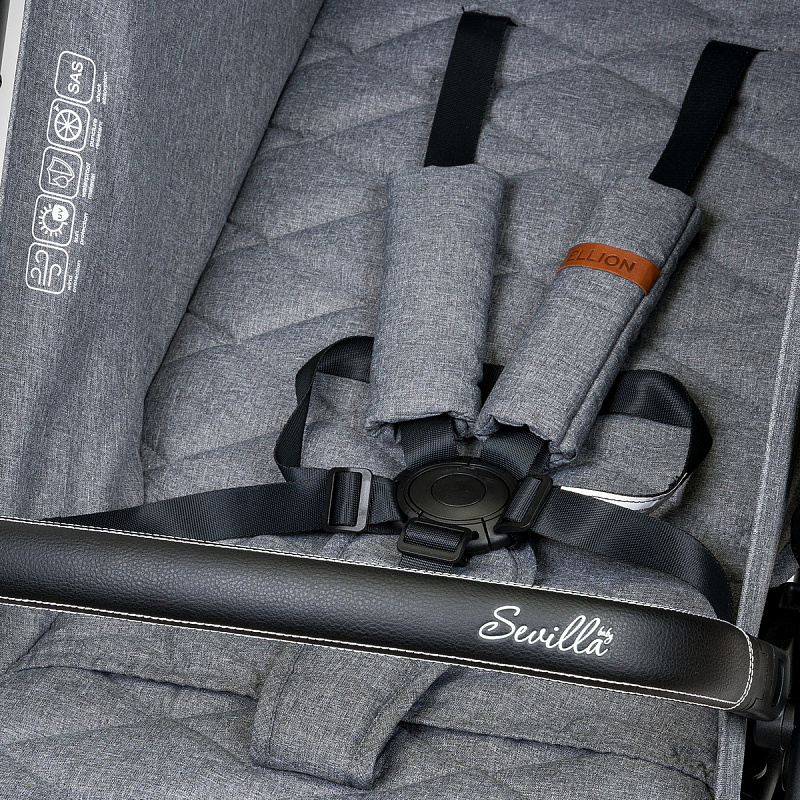 Детская прогулочная коляска Sevillababy Ellion серый