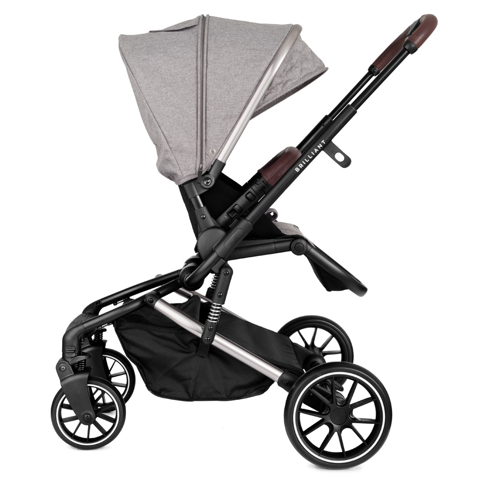 Коляска 2 в 1 Rant Brilliant Mineral Silver серый