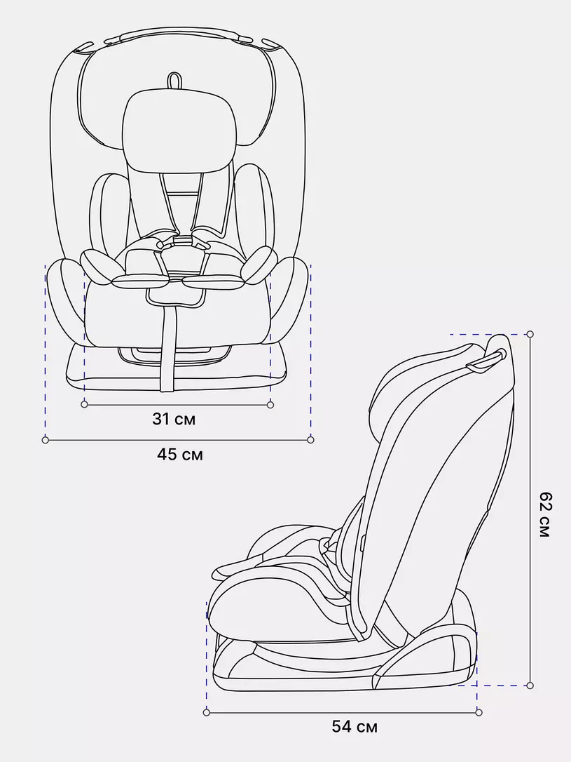 Автокресло Rant Basic Unity Next группа 0+/1/2/3 (0-36 кг) Grey