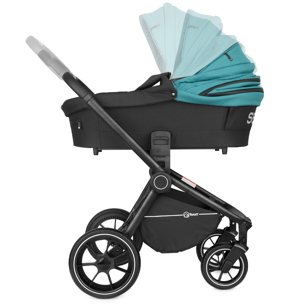 Коляска 2 в 1 Rant Senso Deep Malachite бирюзовый