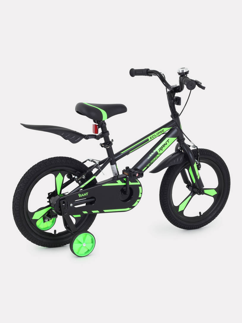 Велосипед 2-х колесный Rant Eclipse 16 черно-зеленый