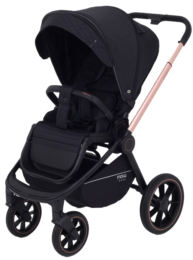 Коляска 3 в 1 MOWBaby ZOOM PU RA087 Gold Black