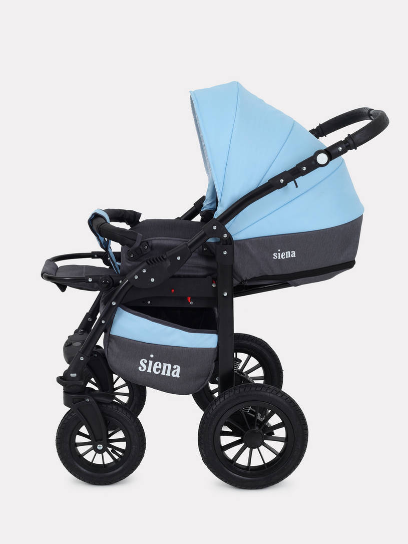 Коляска 3 в 1 Rant Siena 12 серый-голубой