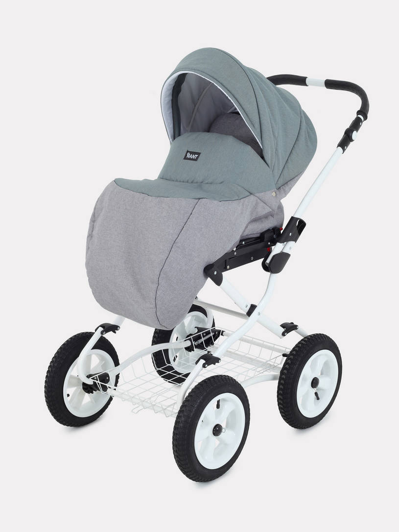 Коляска 2 в 1 Rant Siena Classic 09 серый-зеленый