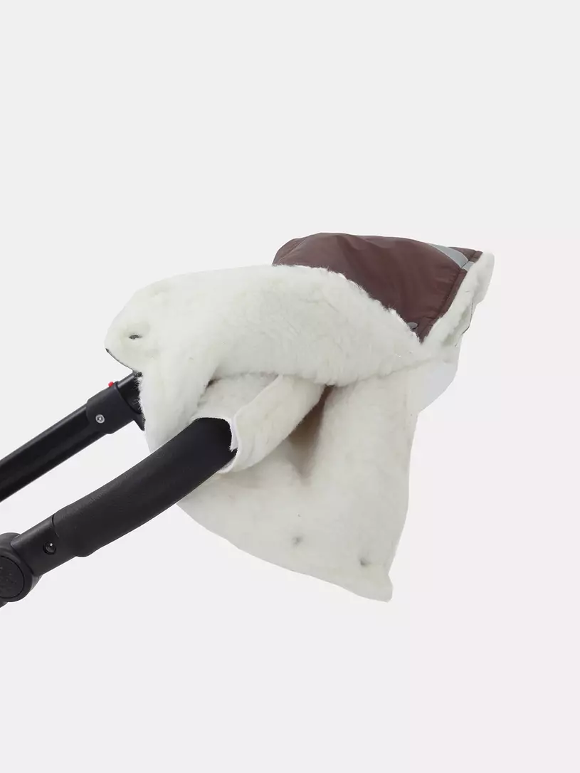 Муфта для рук на коляску Топотушки коричневый