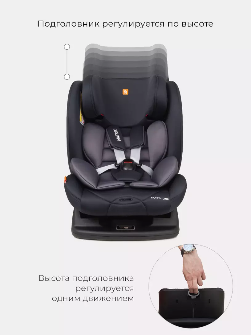 Автокресло Rant Matrix Safety Line 0/1/2/3 (0-36 кг) lunar black