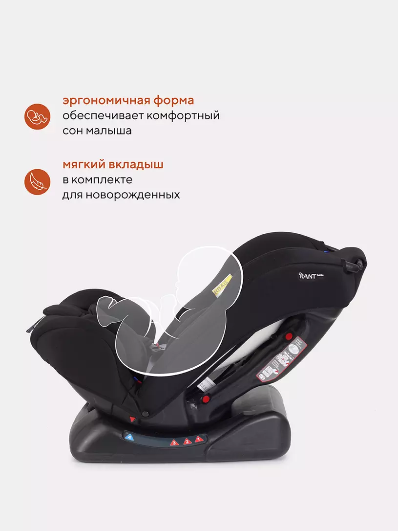 Автокресло Rant Basic Rally 0/1/2 (0-25 кг) Black