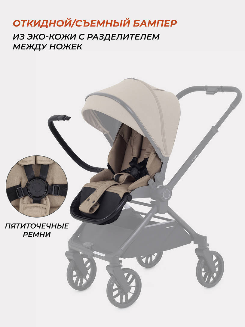 Коляска 2 в 1 Rant Vector Latte