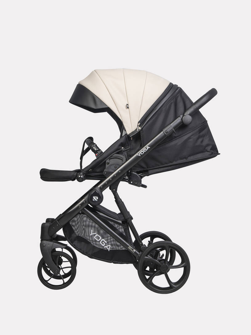 Коляска 3 в 1 Riko Basic Yoga Ecco 17 Sand, Кремовый