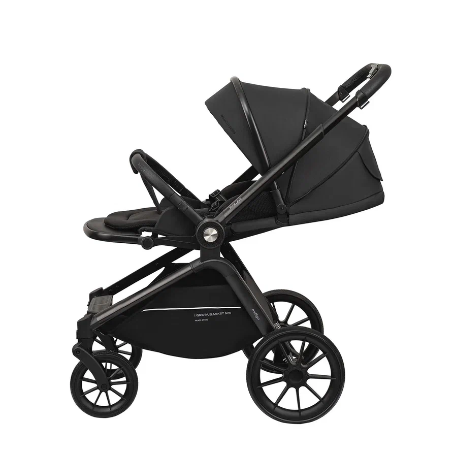 Коляска 2 в 1 Indigo SOLAR черный