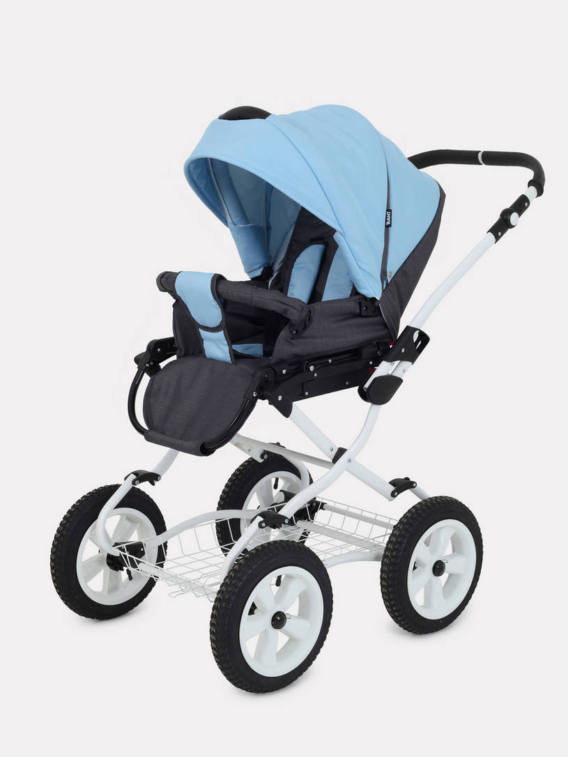 Коляска 2 в 1 Rant Dream Classic 09 серый-голубой