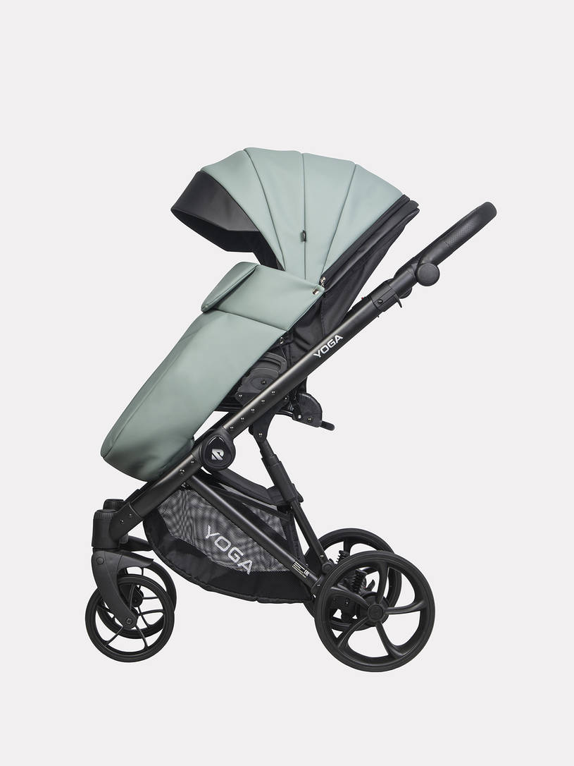 Коляска 3 в 1 Riko Basic Yoga Ecco 16 Lagoon, Зеленый