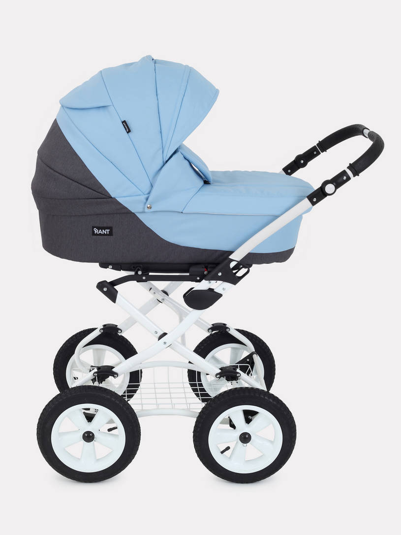 Коляска 2 в 1 Rant Siena Classic 12 серый-голубой