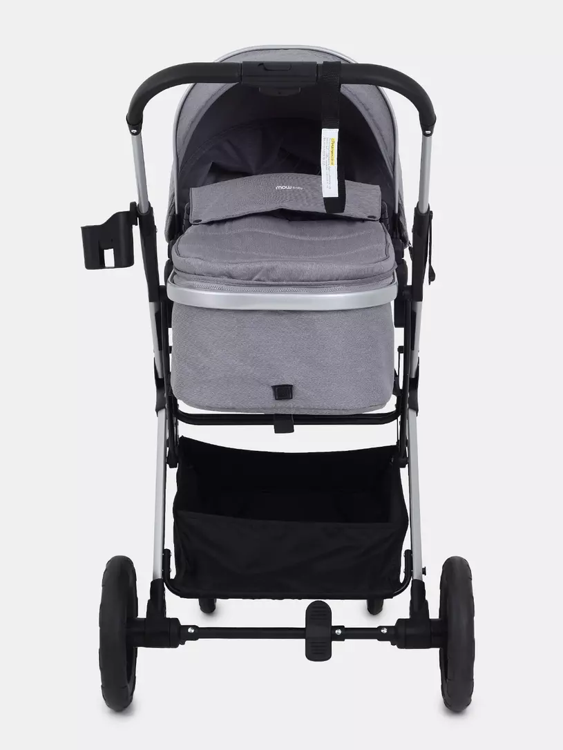 Коляска-трансформер 3 в 1 Mowbaby Jasper Silver grey