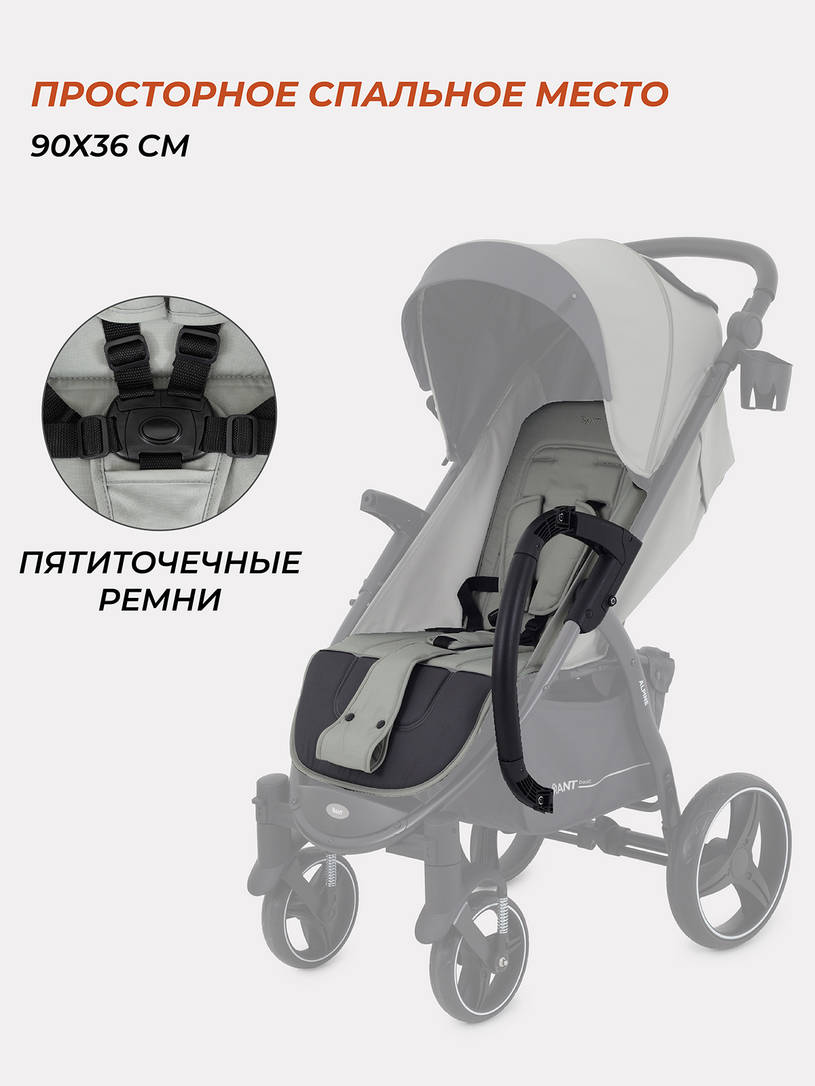 Коляска прогулочная Rant Basic Alpine EVA 2024 green