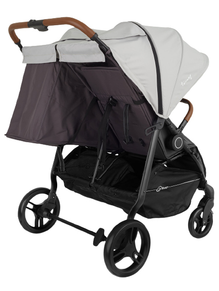 Коляска прогулочная для двойни Rant Twinny RA151 Soft grey. Цвет: Серый
