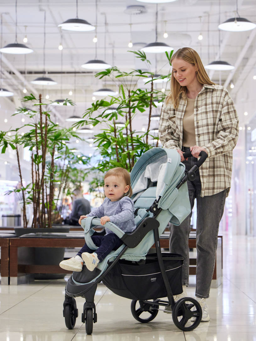 Коляска прогулочная Mowbaby Cross 2024 mint