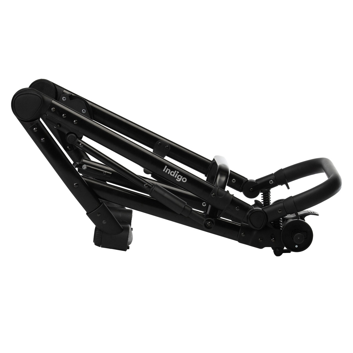 Коляска 2 в 1 Indigo Tour Eco, Te 03 (Черная кожа + Шалфей кожа)