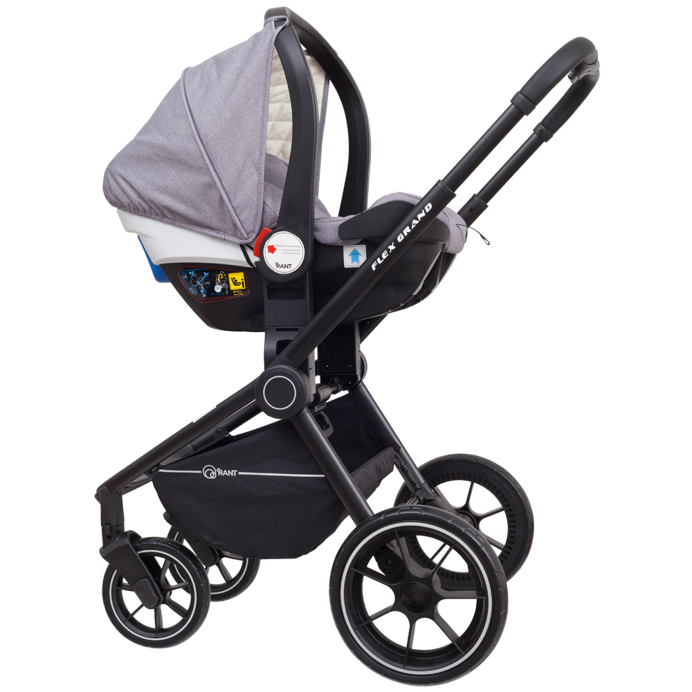 Коляска 3 в 1 Rant Flex Grand Mercury Grey серый