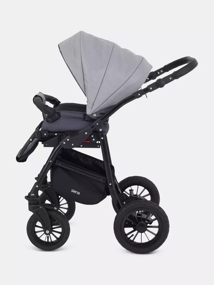 Коляска 3 в 1 Rant Siena 2024 02 темно-серый - светло-серый