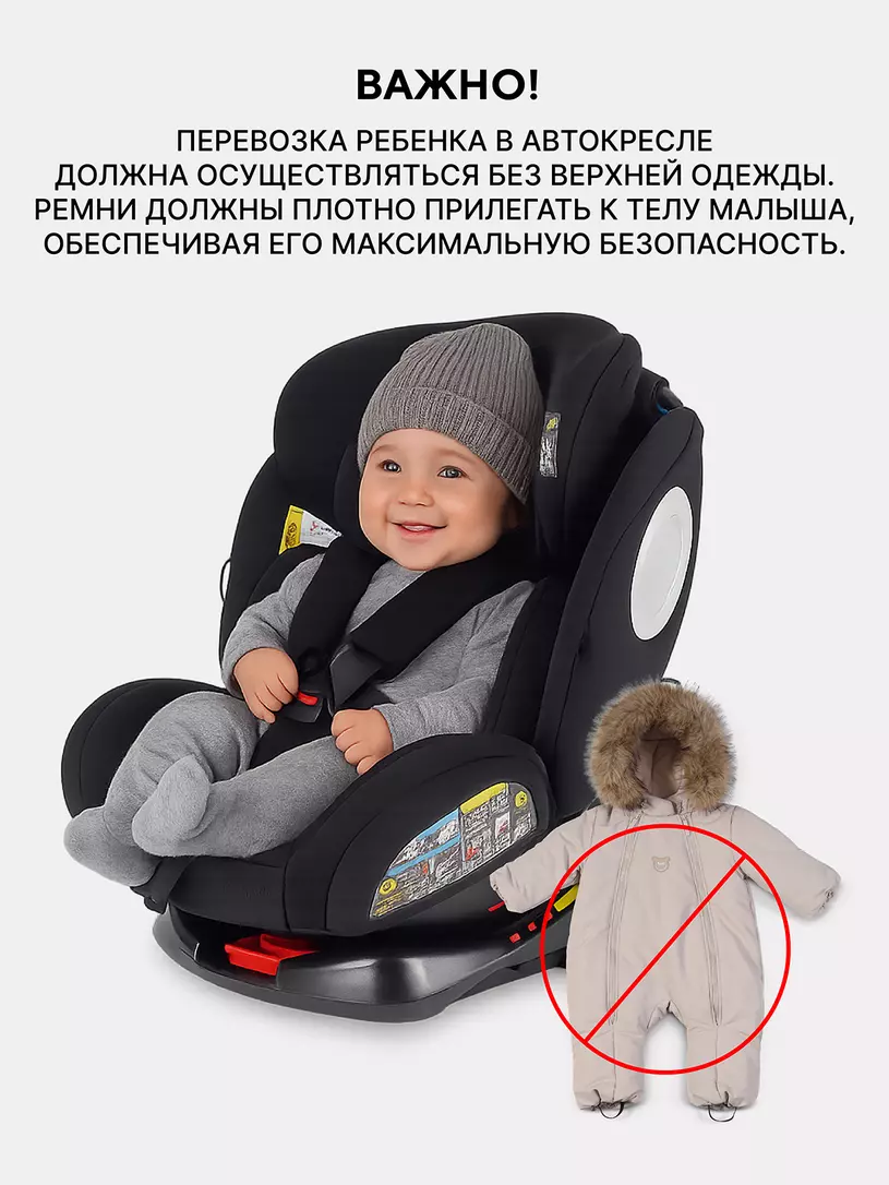 Автокресло Rant Basic Twist Next isofix группа 0+/1/2/3 (0-36 кг) Grey