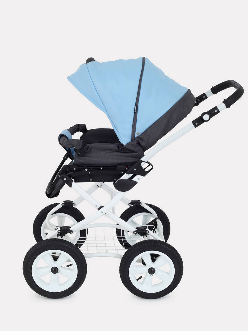 Коляска 2 в 1 Rant Dream Classic 09 серый-голубой