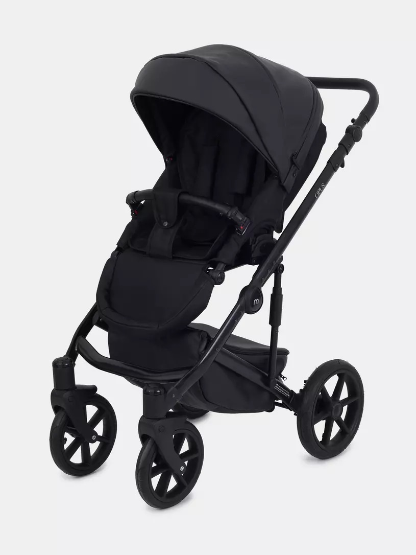Коляска 3 в 1 Mowbaby Opus Midnight black, Черный