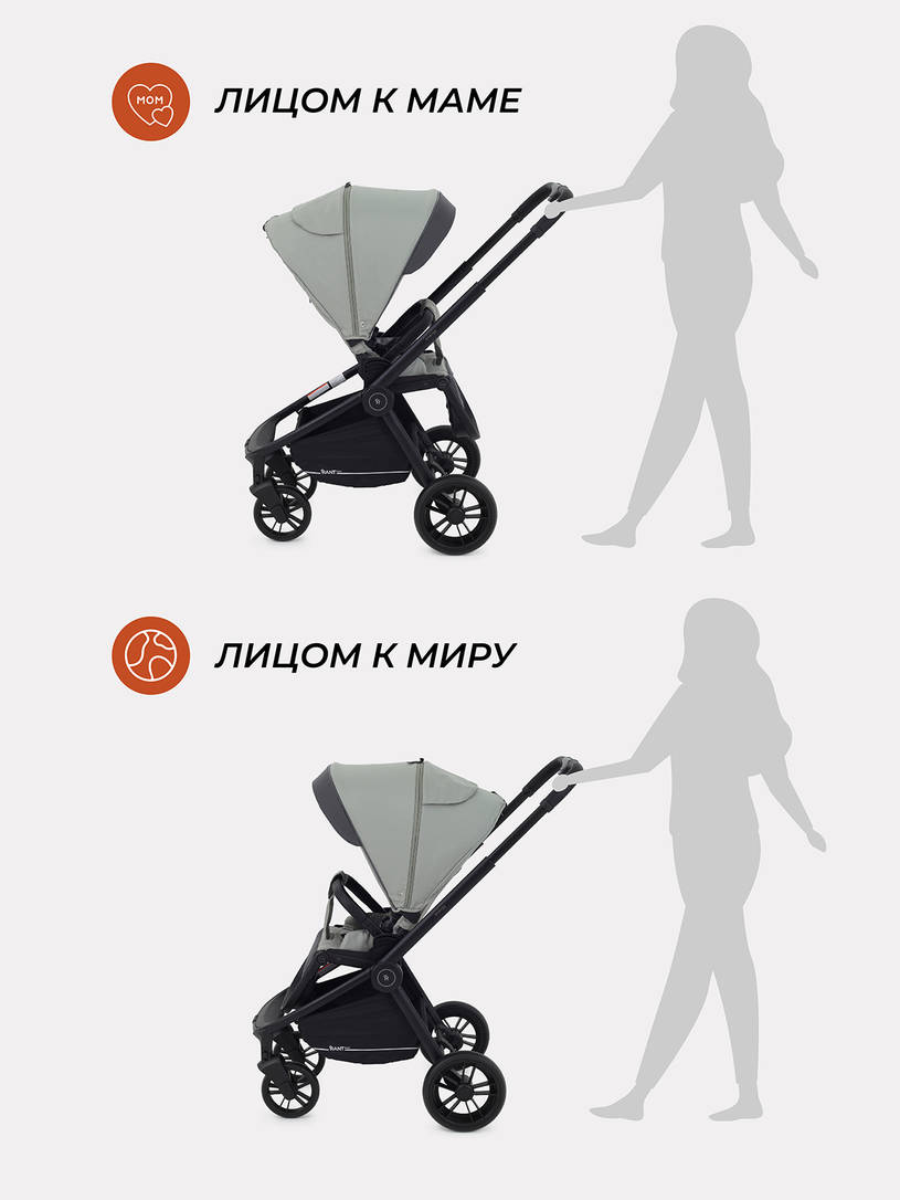 Коляска прогулочная Rant Basic Energy Green 2024
