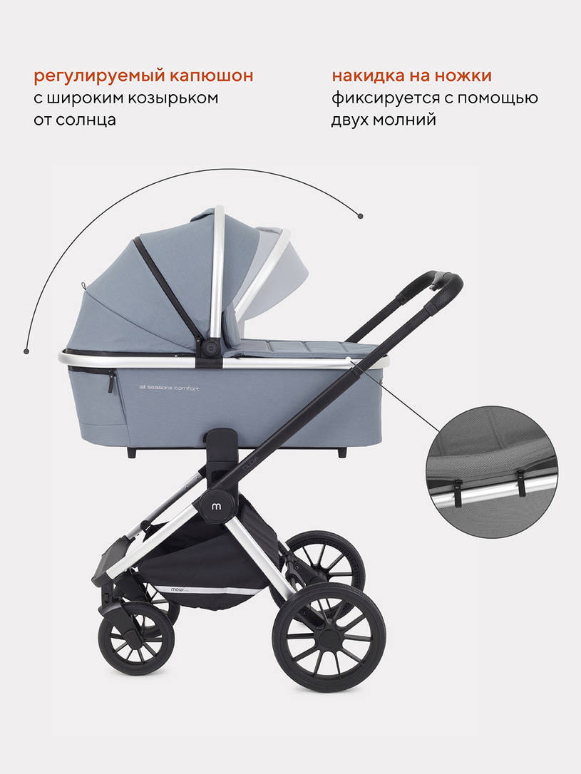 Коляска 2 в 1 Mowbaby Tilda Blue