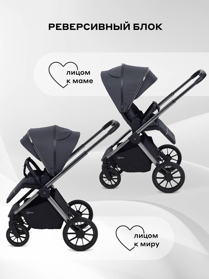 Коляска 2 в 1 Rant Falcon Therm Graphite