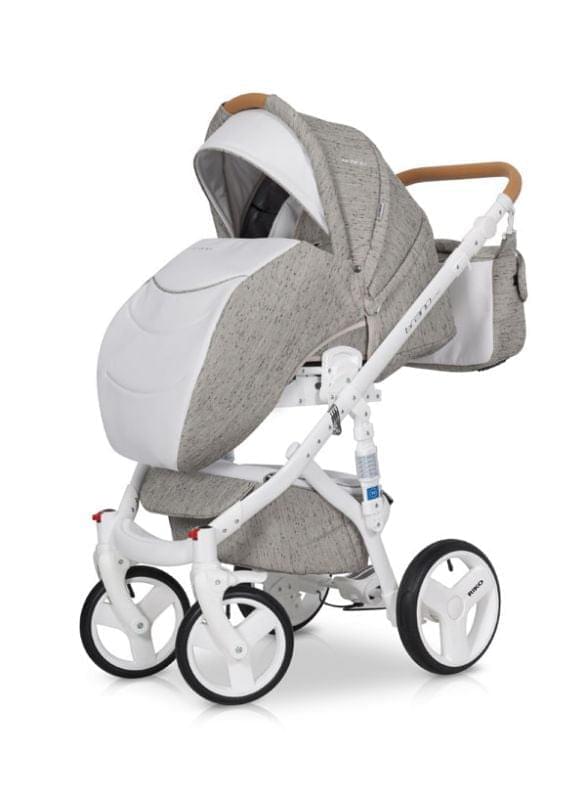 Коляска 3 в 1 Riko Bruno Luxe 02 бежевый