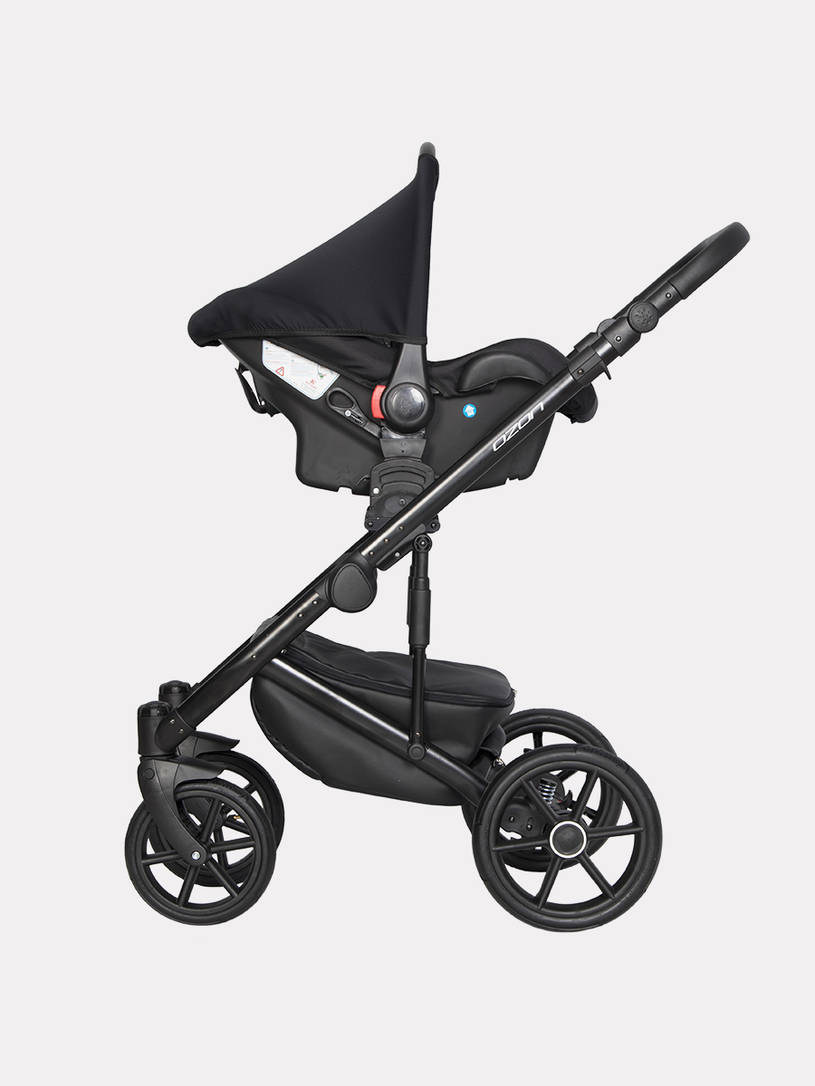 Коляска 3 в 1 Riko Basic Ozon Pastel 02, Фиолетовый