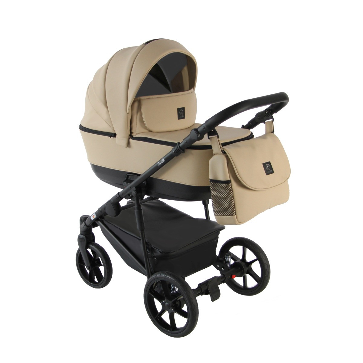 Детская коляска Sevillababy Tisso 2 в 1 бежевый экокожа