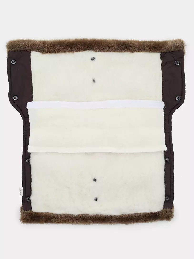 Муфта для рук на коляску Топотушки Престиж коричневый