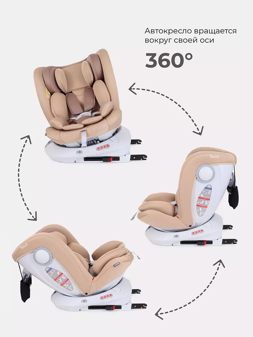 Автокресло Rant Drive Active line 0/1/2/3 (0-36 кг) Beige