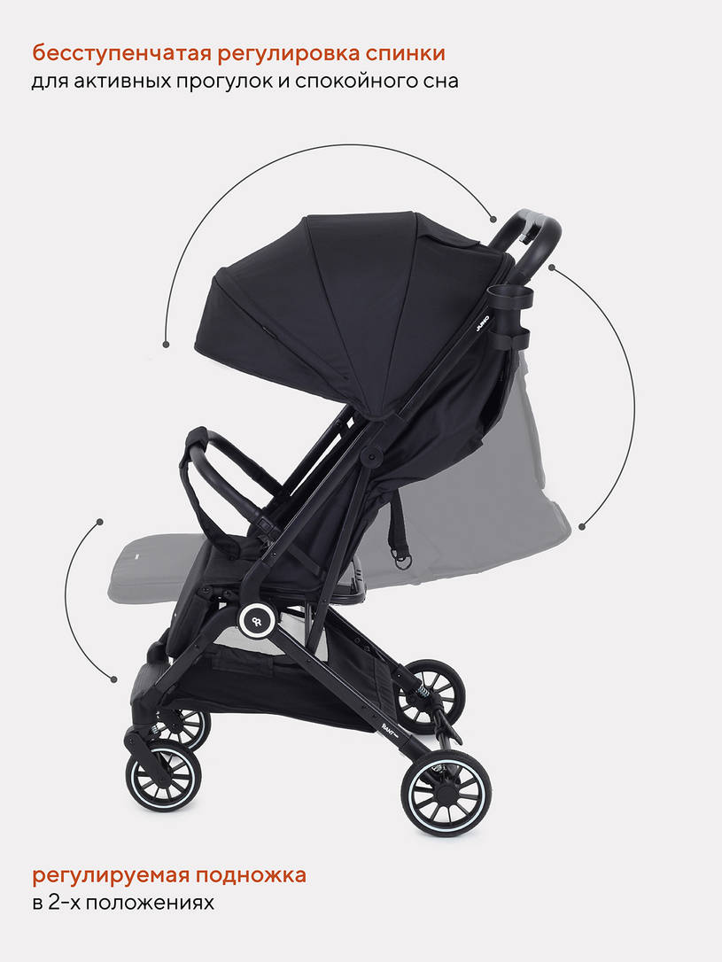 Коляска прогулочная Rant Basic Juno graphite