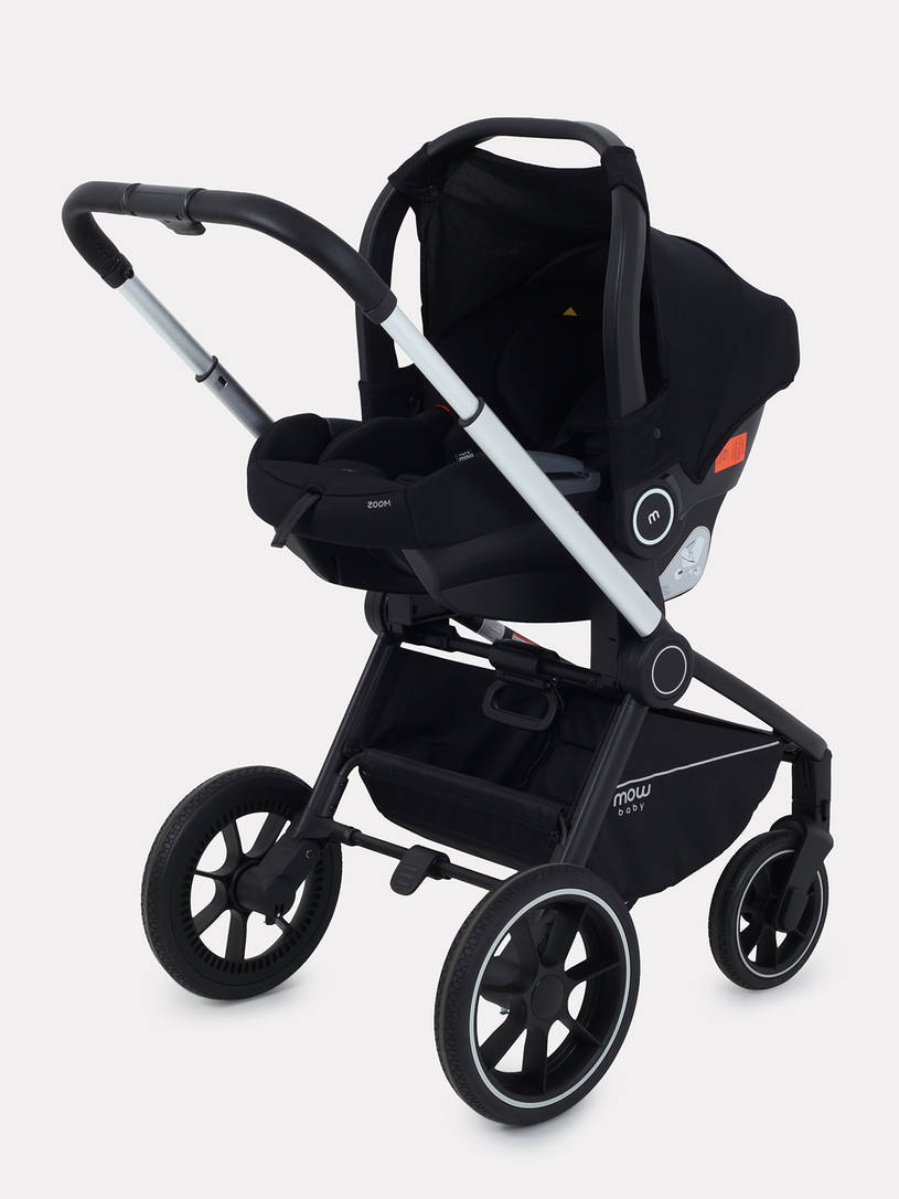 Коляска 3 в 1 Mowbaby Zoom Silver 2025 grey