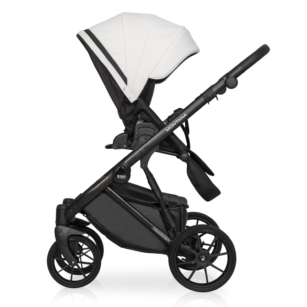 Коляска 3 в 1 Riko Basic Montana Ecco 11 White белый