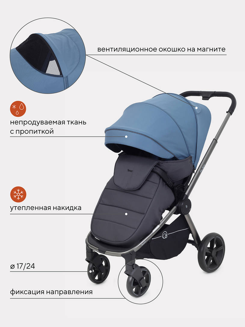 Коляска прогулочная Rant Flex Pro 2023 RA099 Blue