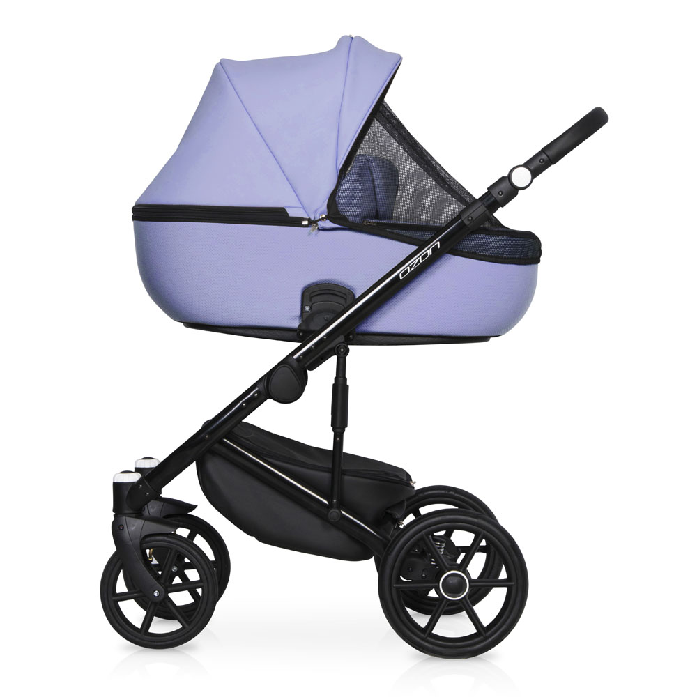 Коляска 3 в 1 Riko Basic Ozon Ecco 21 фиолетовый