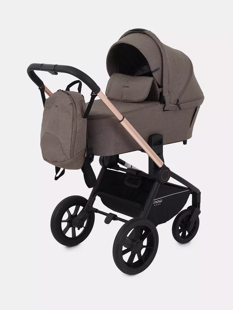 Коляска 3 в 1 Mowbaby Zoom Gold 2025 cacao brown