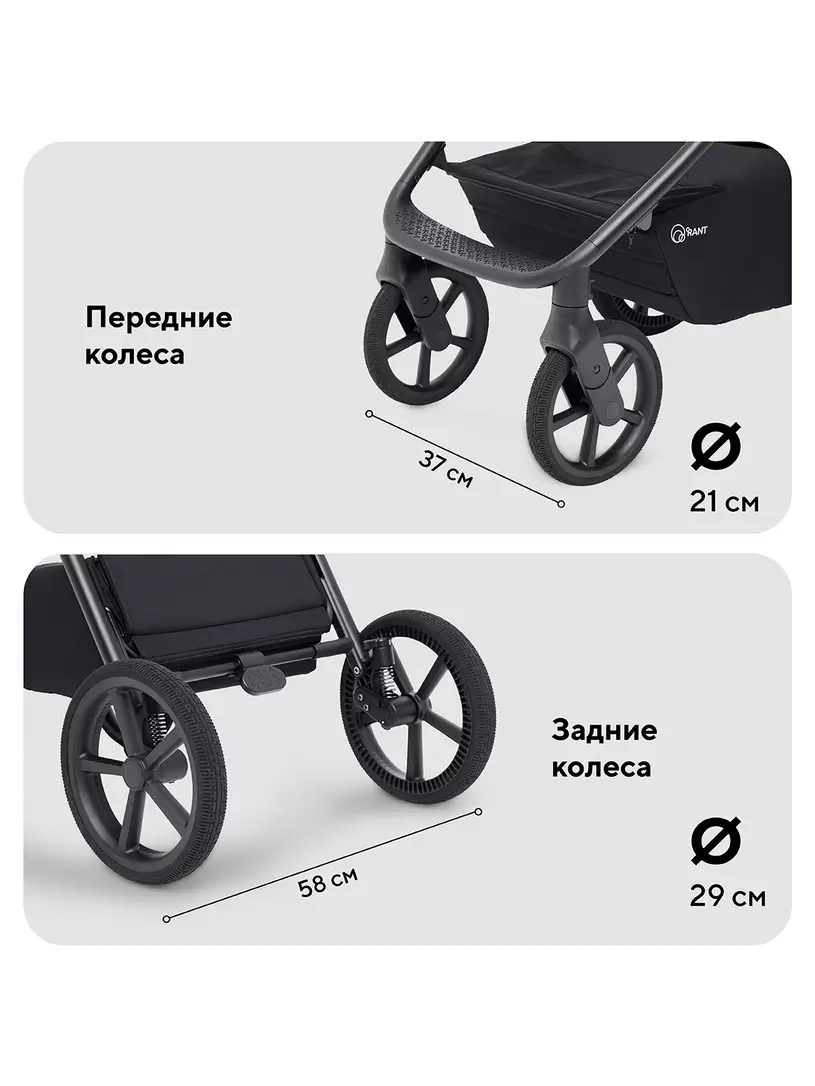 Коляска 2 в 1 Rant Teo Soft Olive