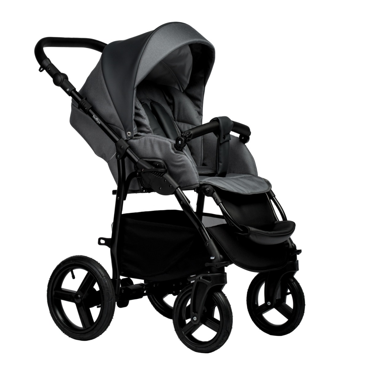 Коляска 2 в 1 Indigo Impulse Eco, Ie 06 (Серый)